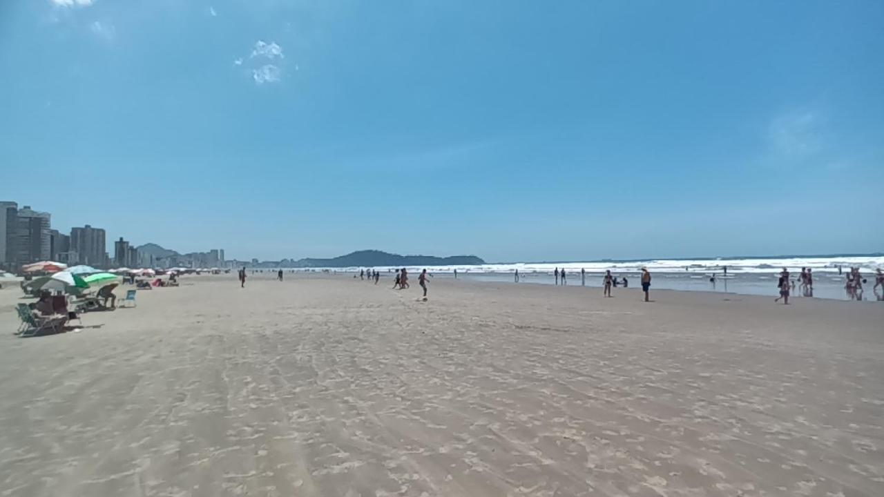 Apto Com Sacada Gourmet Vista Mar Praia Grande  Eksteriør bilde