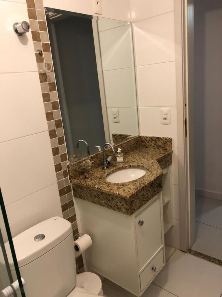 Apto Com Sacada Gourmet Vista Mar Praia Grande  Eksteriør bilde